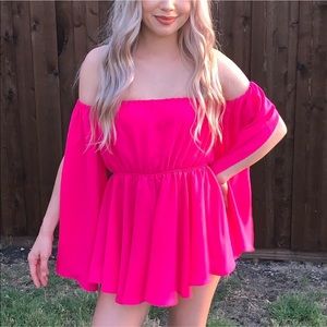 Oh Polly Pink Romper